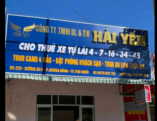 CTY TNHH MTV Du Lịch & Dịch Vụ HẢI YẾN